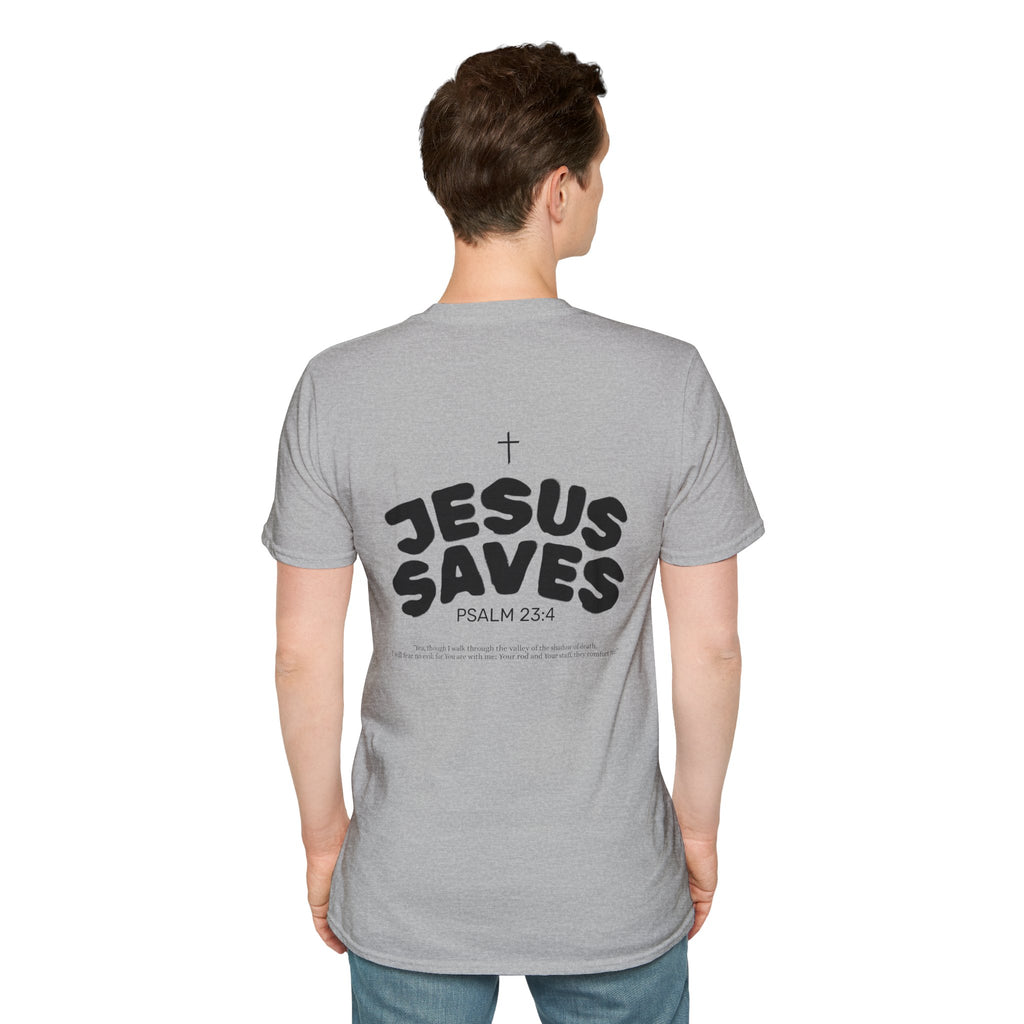 Les Enfants de Dieu T-Shirt — Jesus Saves Shirt - Psalm 23:4