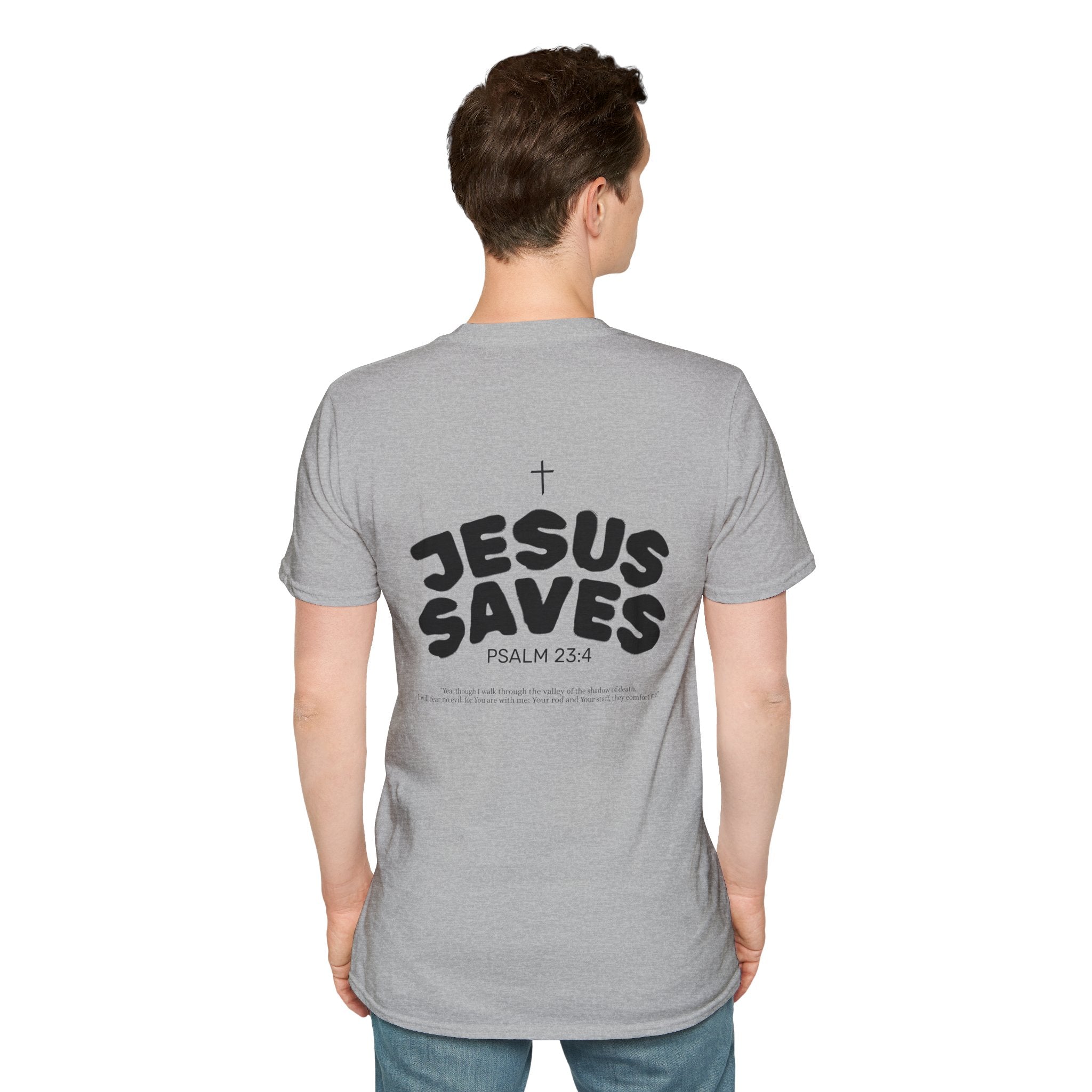 Les Enfants de Dieu T-Shirt — Jesus Saves Shirt - Psalm 23:4
