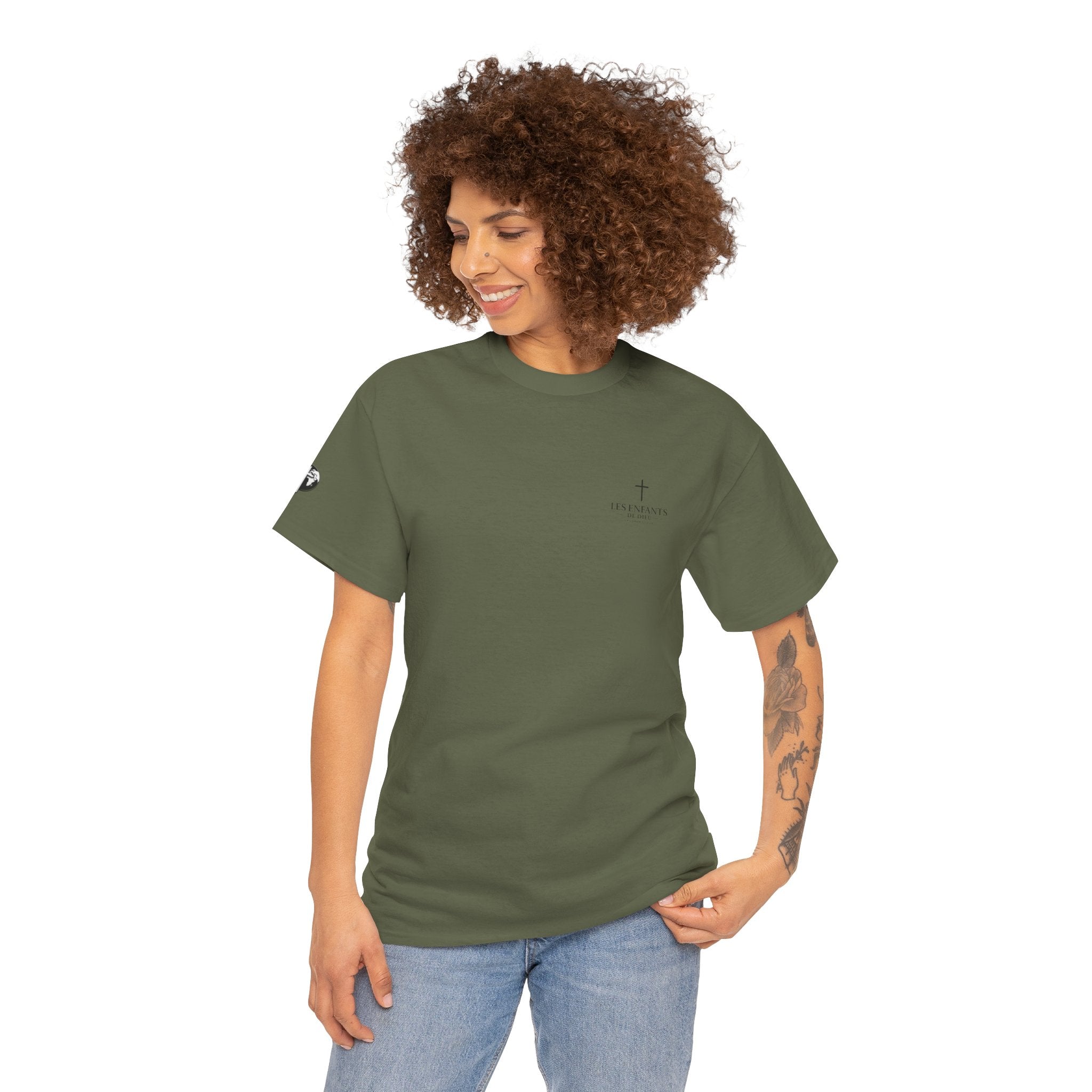 Les Enfants de Dieu Tee - Jesus Saves Tee - Psalm 23:4