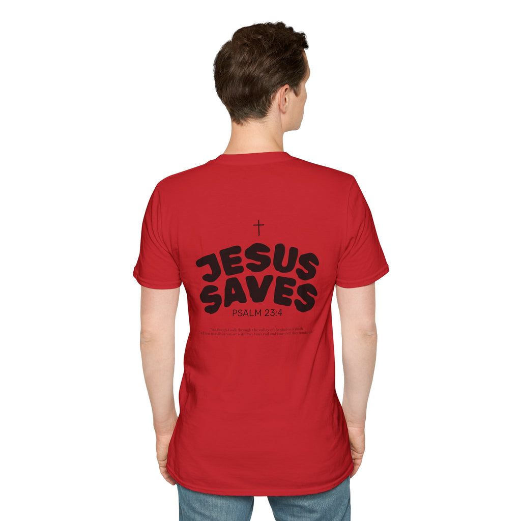 Les Enfants de Dieu T-Shirt — Jesus Saves Shirt - Psalm 23:4
