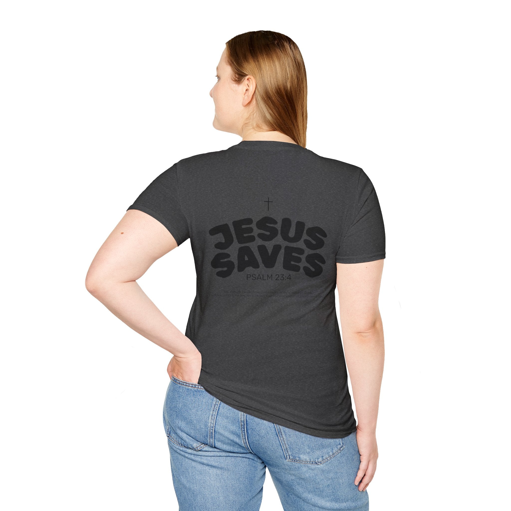 Les Enfants de Dieu T-Shirt — Jesus Saves Shirt - Psalm 23:4