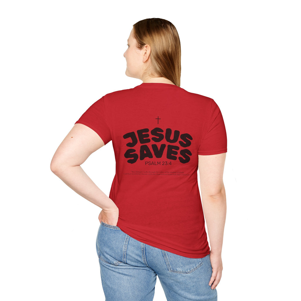 Les Enfants de Dieu T-Shirt — Jesus Saves Shirt - Psalm 23:4