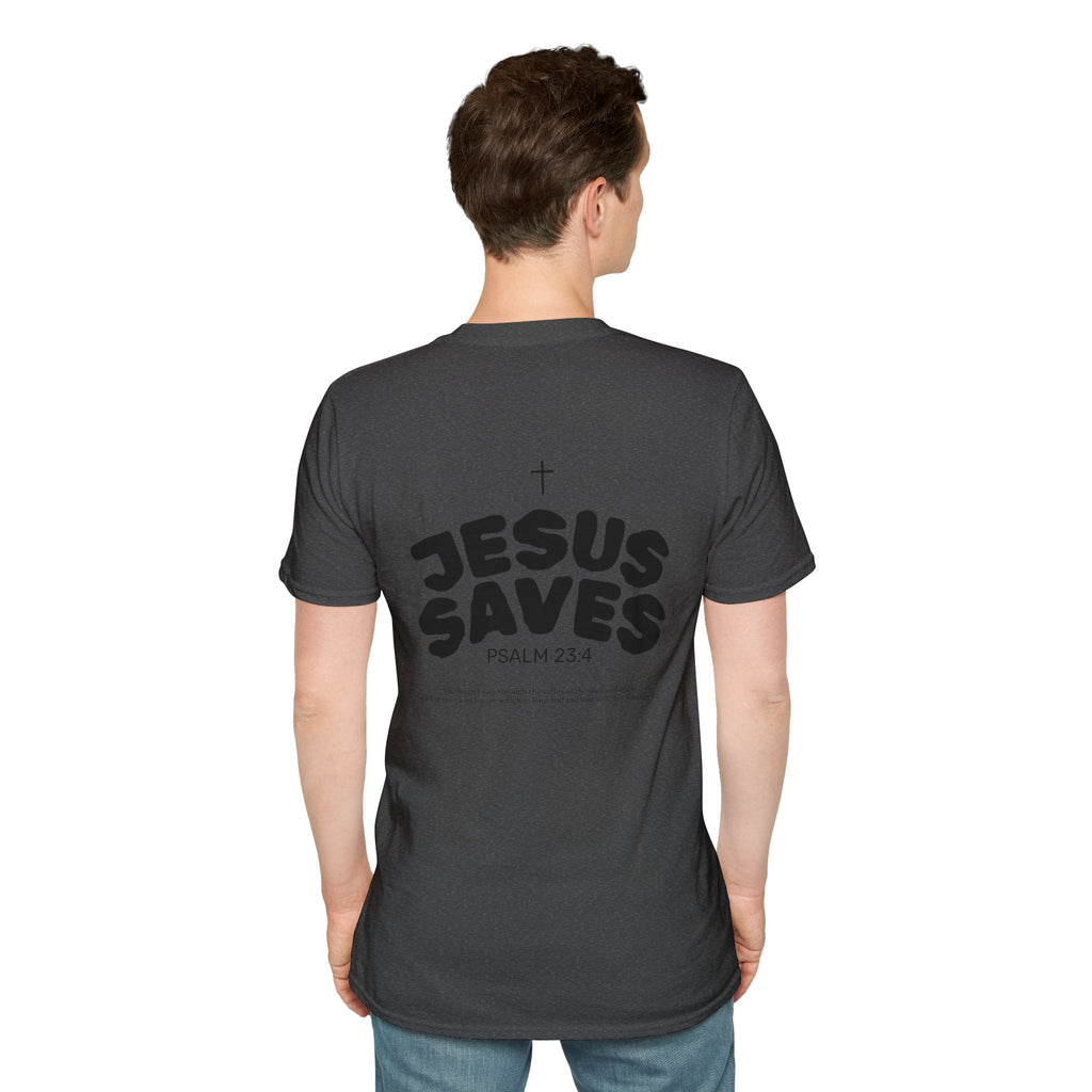 Les Enfants de Dieu T-Shirt — Jesus Saves Shirt - Psalm 23:4