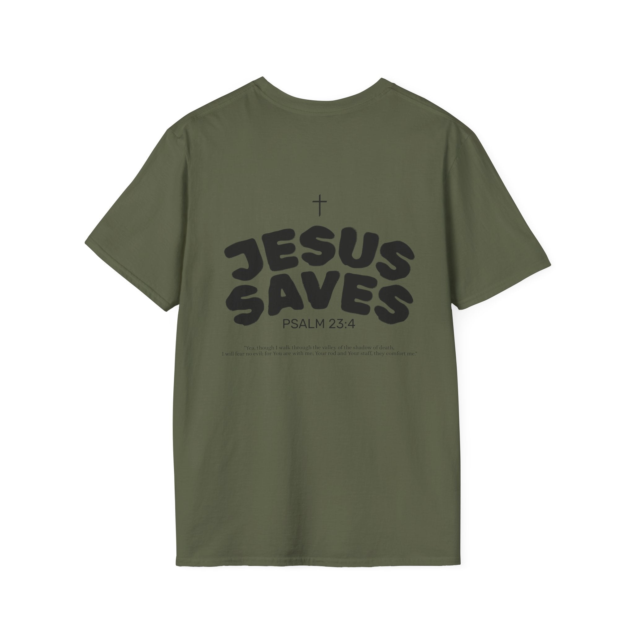 Les Enfants de Dieu T-Shirt — Jesus Saves Shirt - Psalm 23:4