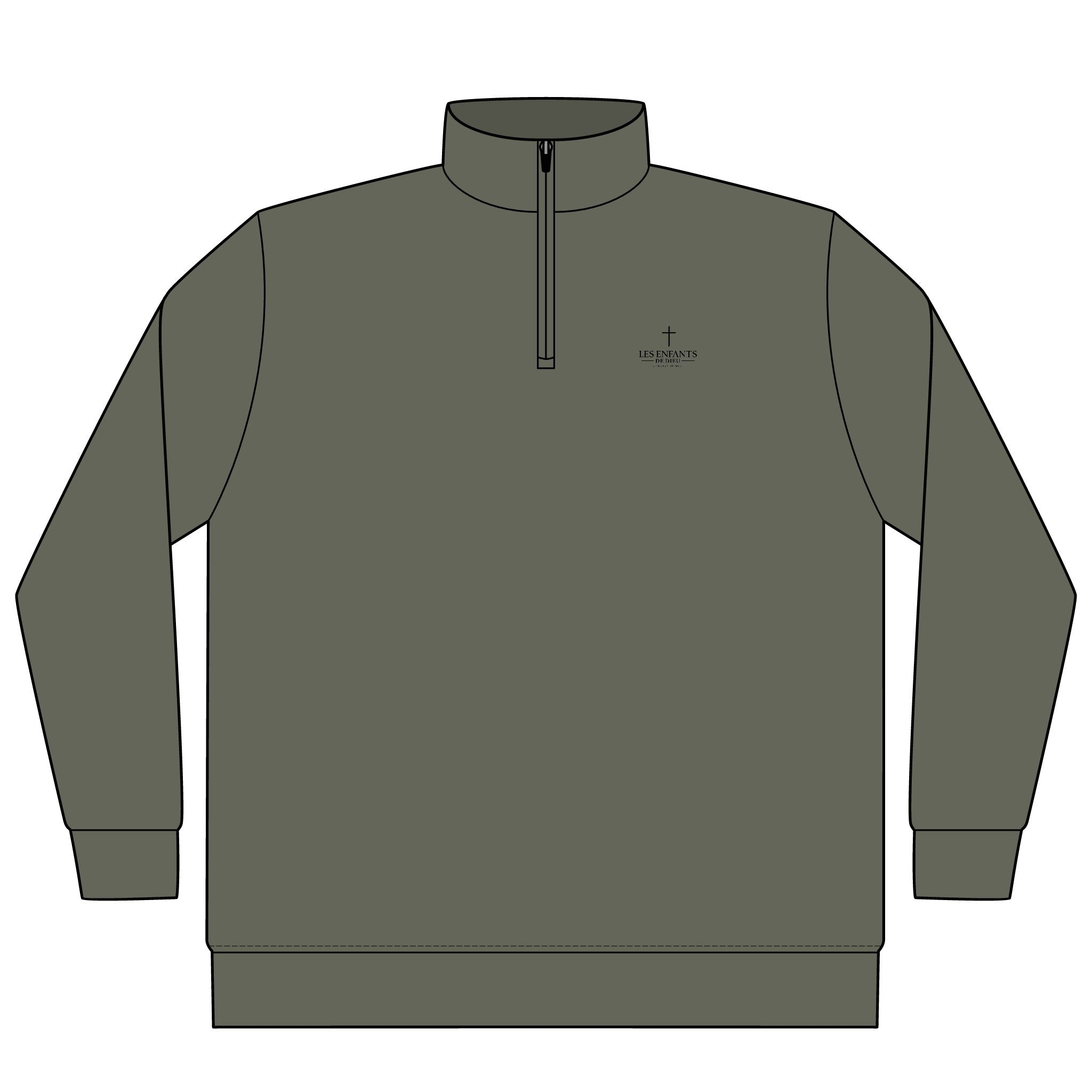 Les Enfants de Dieu Quarter-Zip Pullover