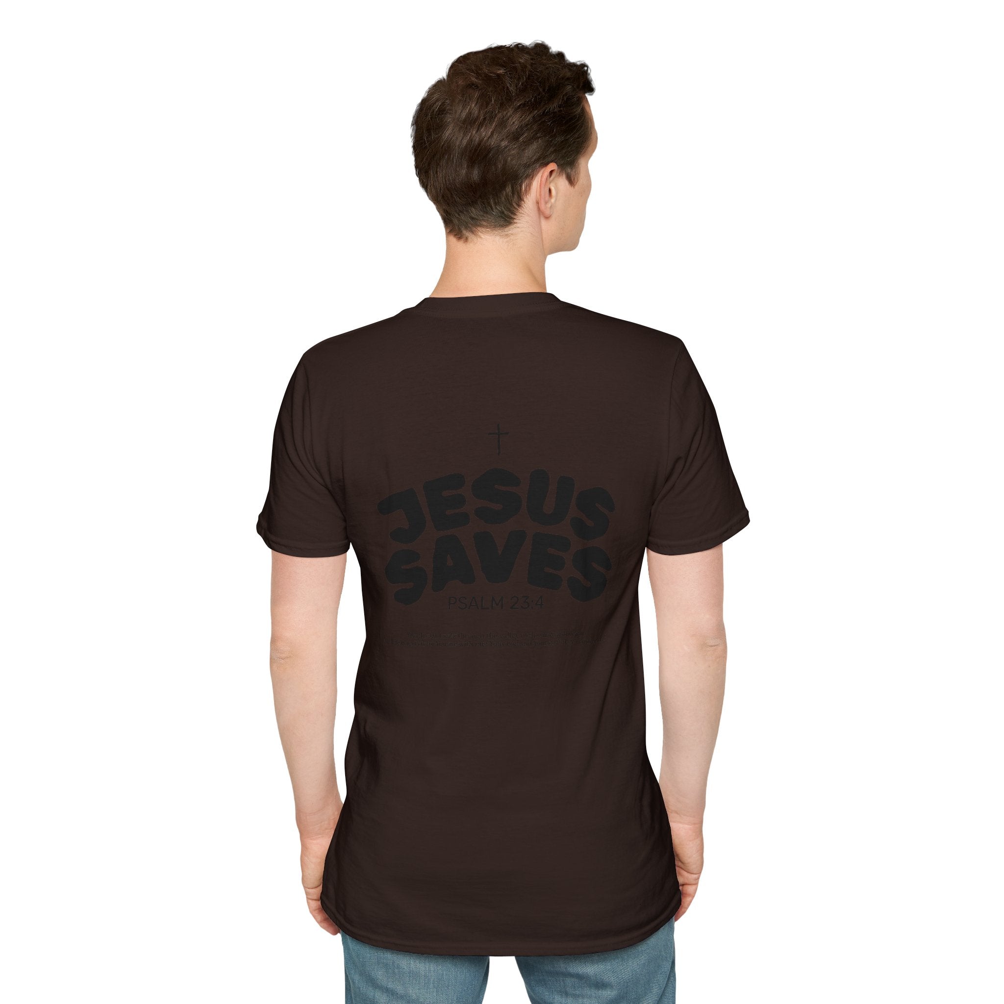 Les Enfants de Dieu T-Shirt — Jesus Saves Shirt - Psalm 23:4