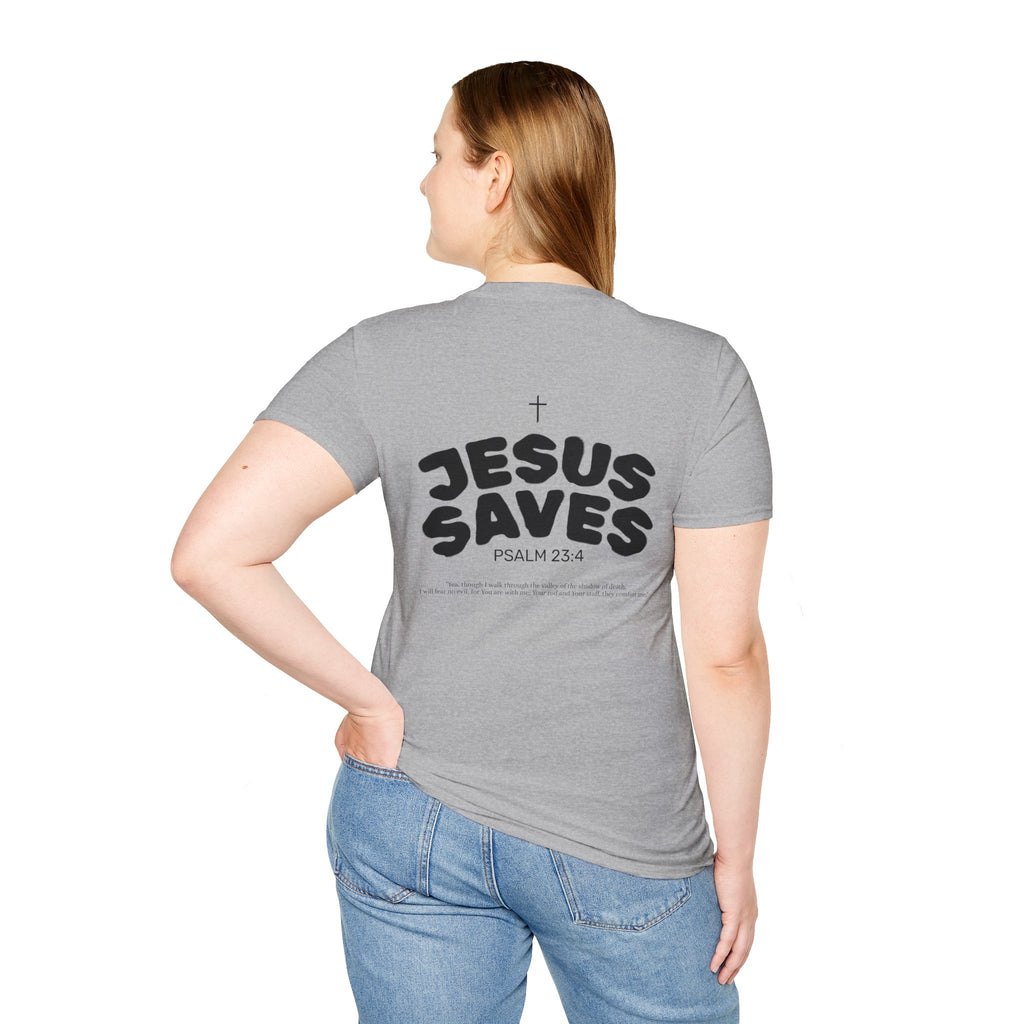 Les Enfants de Dieu T-Shirt — Jesus Saves Shirt - Psalm 23:4