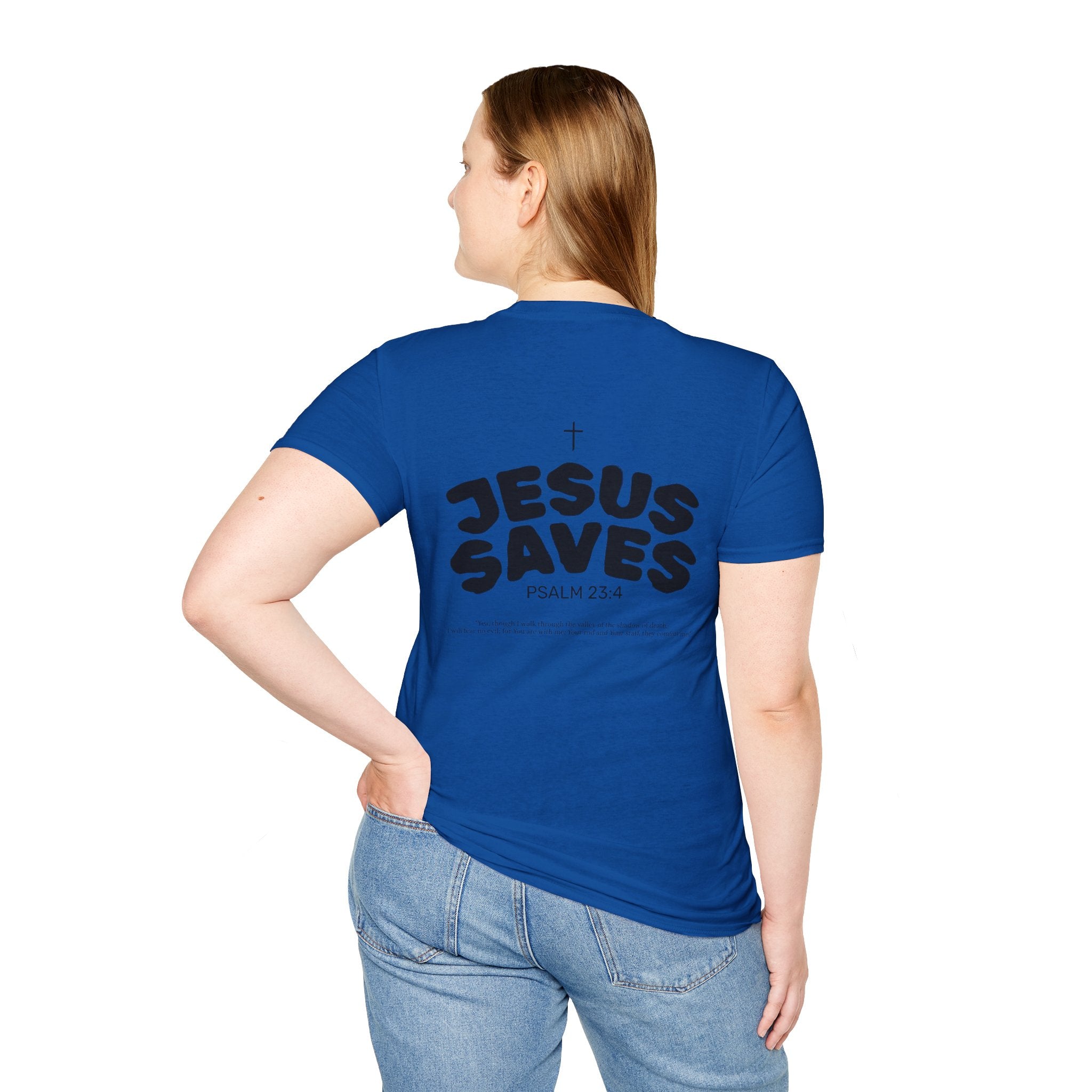 Les Enfants de Dieu T-Shirt — Jesus Saves Shirt - Psalm 23:4