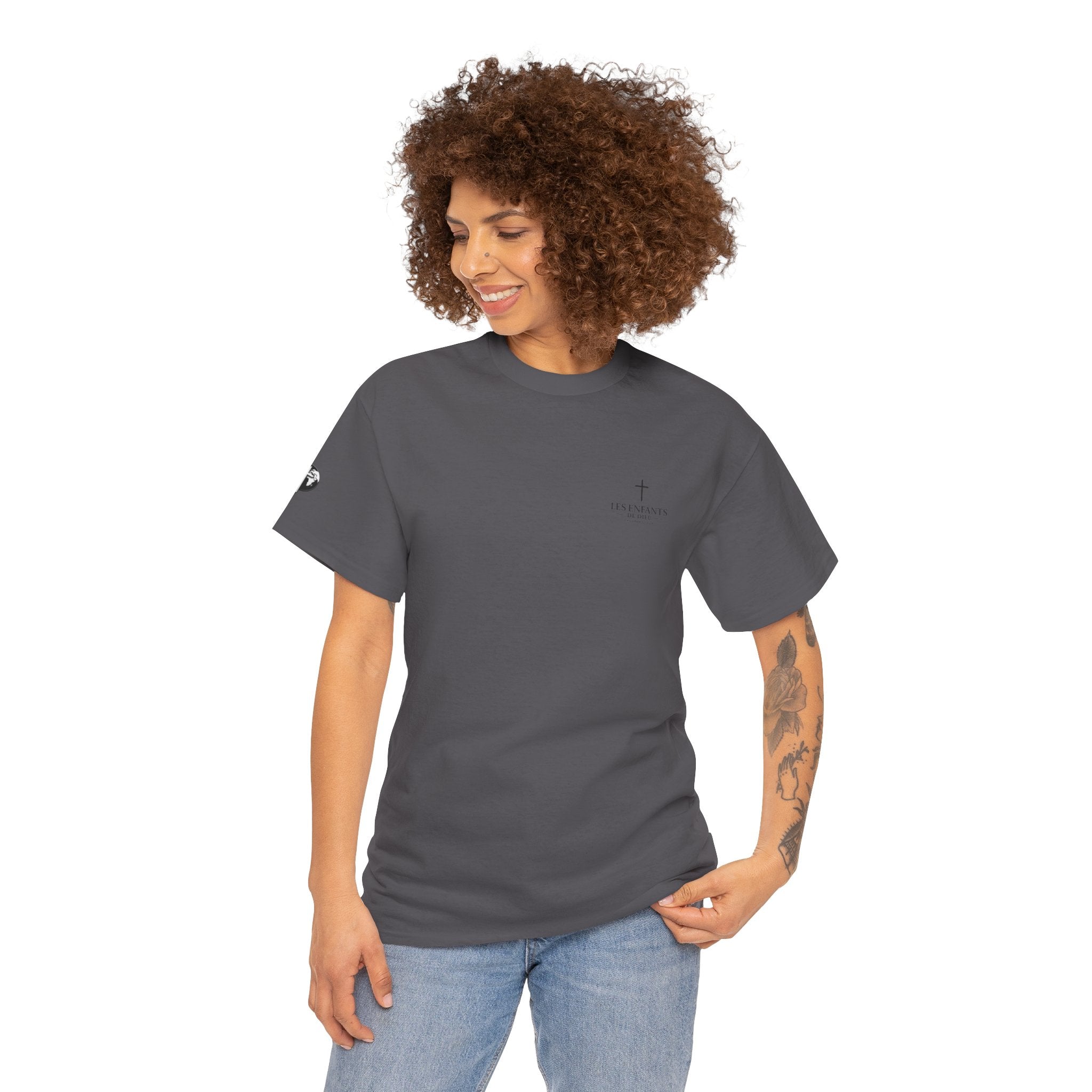 Les Enfants de Dieu Tee - Jesus Saves Tee - Psalm 23:4