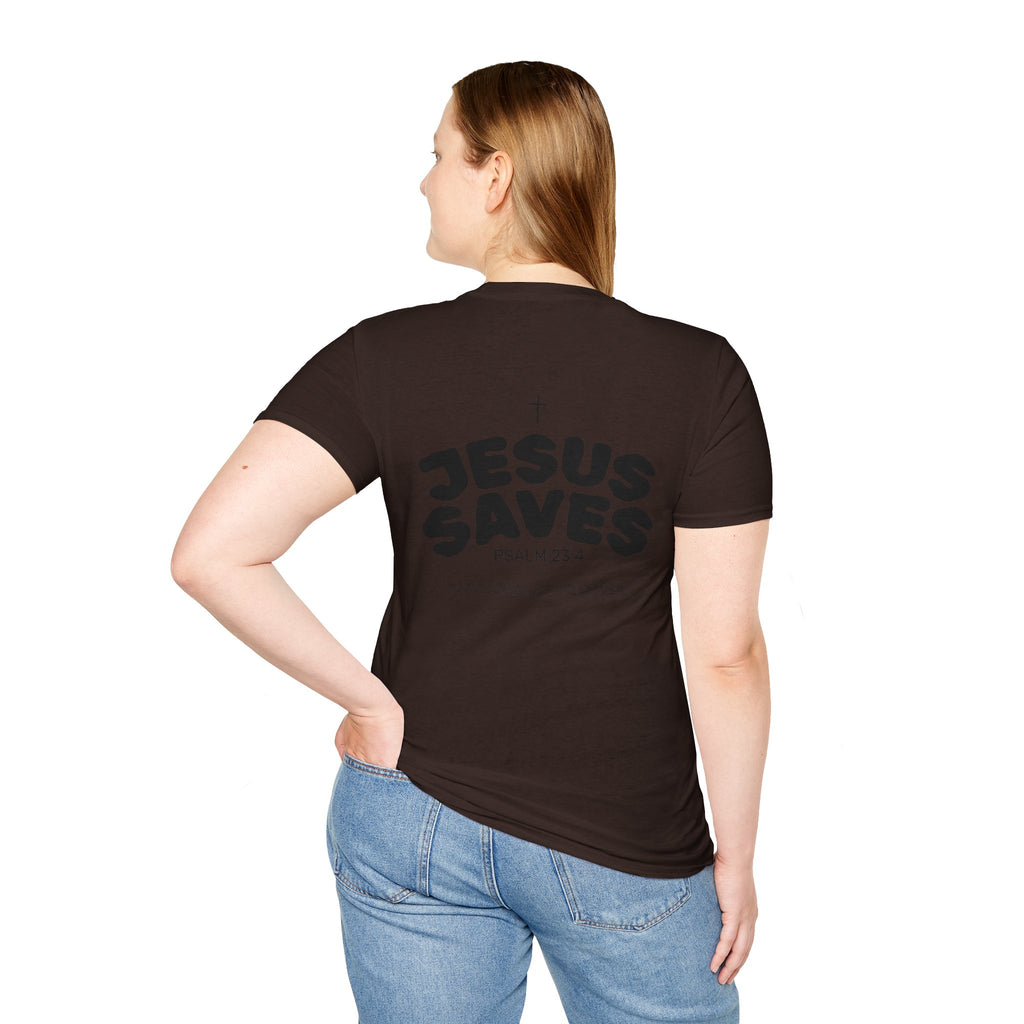 Les Enfants de Dieu T-Shirt — Jesus Saves Shirt - Psalm 23:4