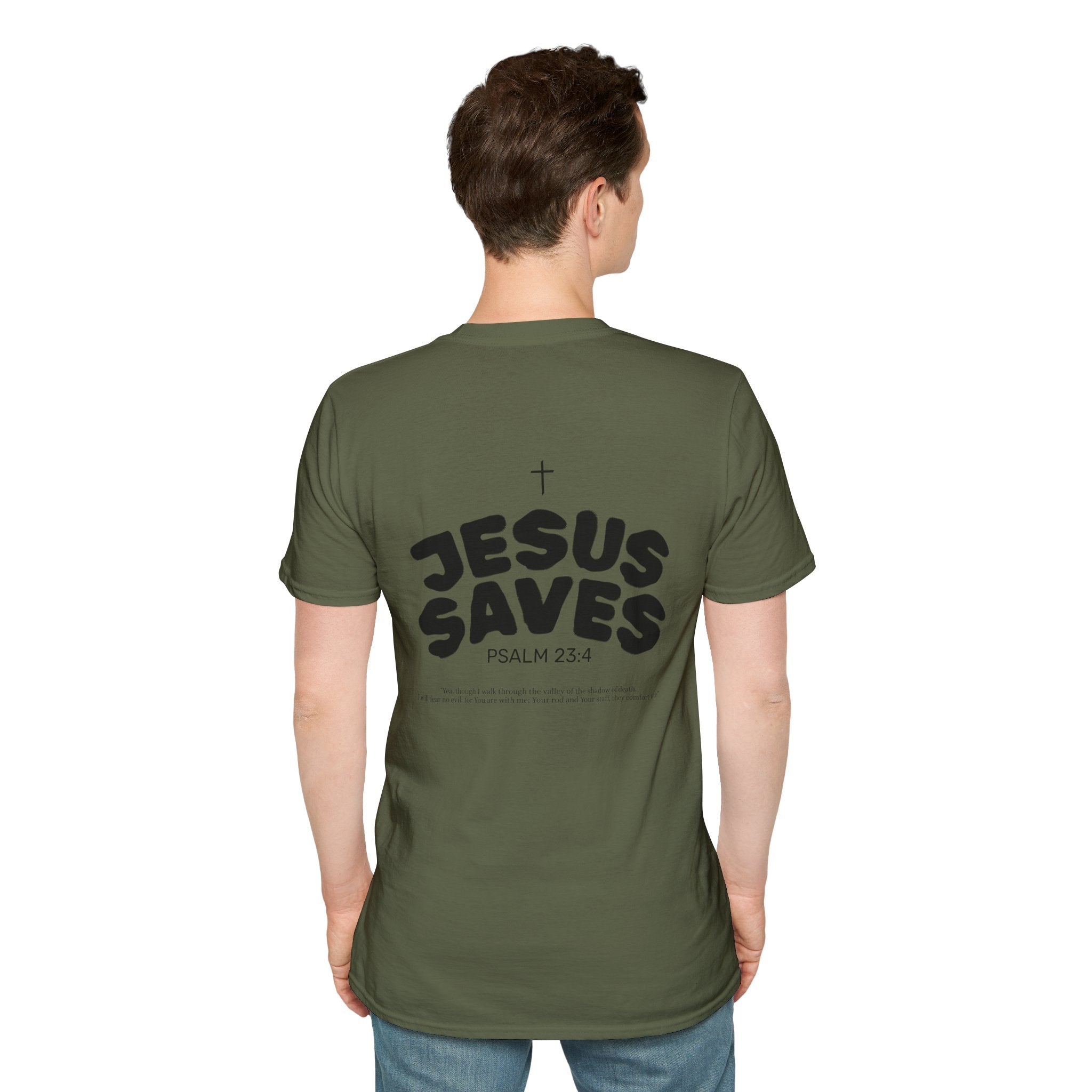 Les Enfants de Dieu T-Shirt — Jesus Saves Shirt - Psalm 23:4