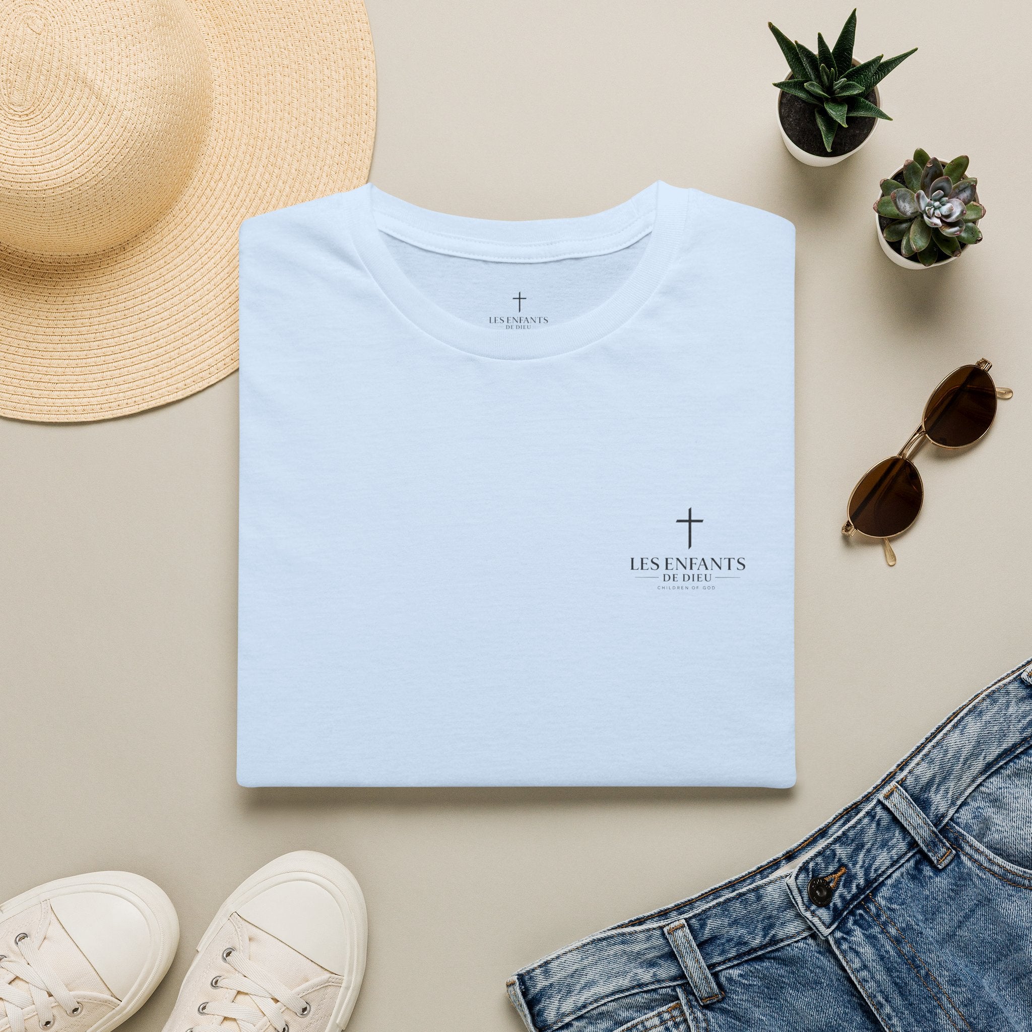 Les Enfants de Dieu T-Shirt — Jesus Saves Shirt - Psalm 23:4
