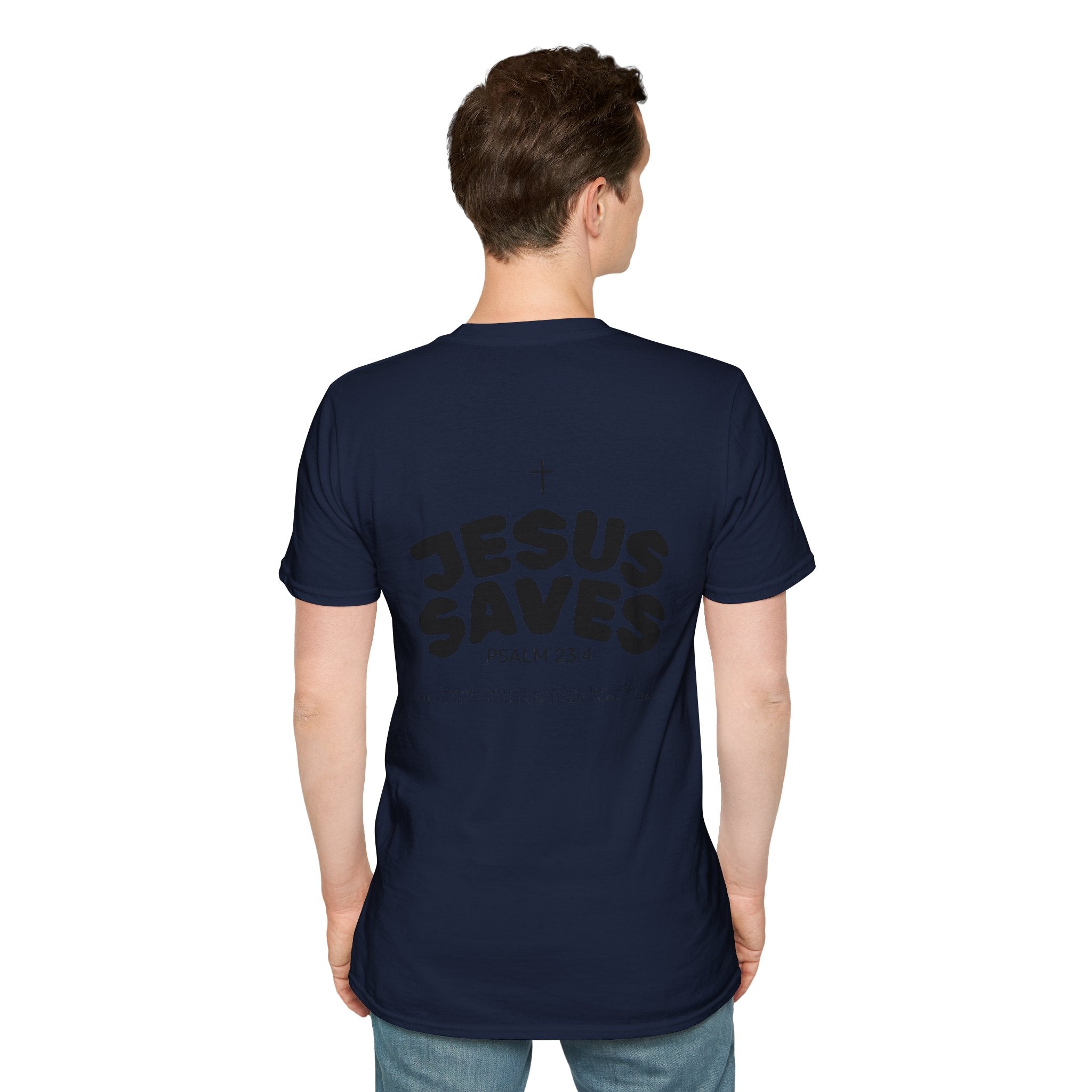 Les Enfants de Dieu T-Shirt — Jesus Saves Shirt - Psalm 23:4