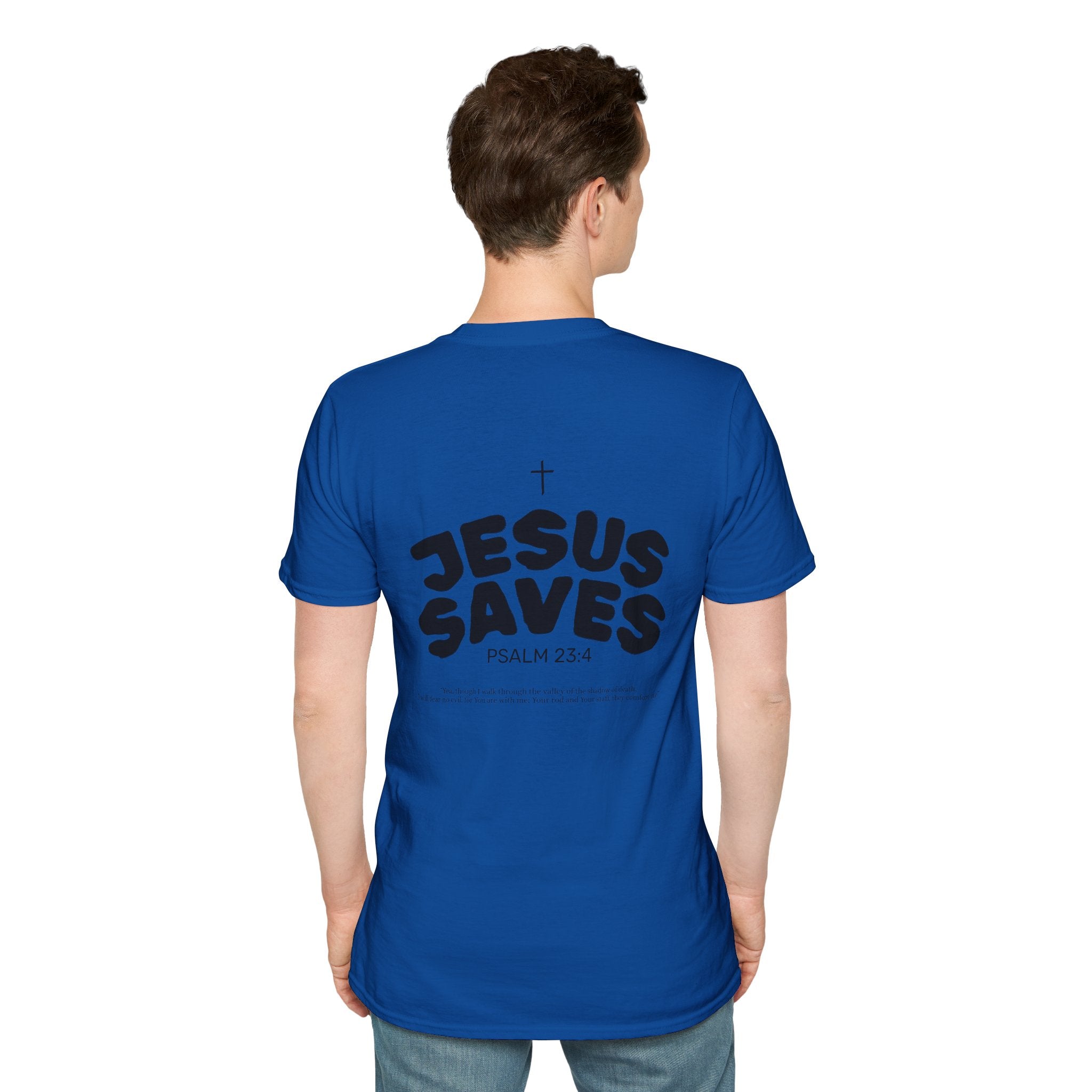 Les Enfants de Dieu T-Shirt — Jesus Saves Shirt - Psalm 23:4