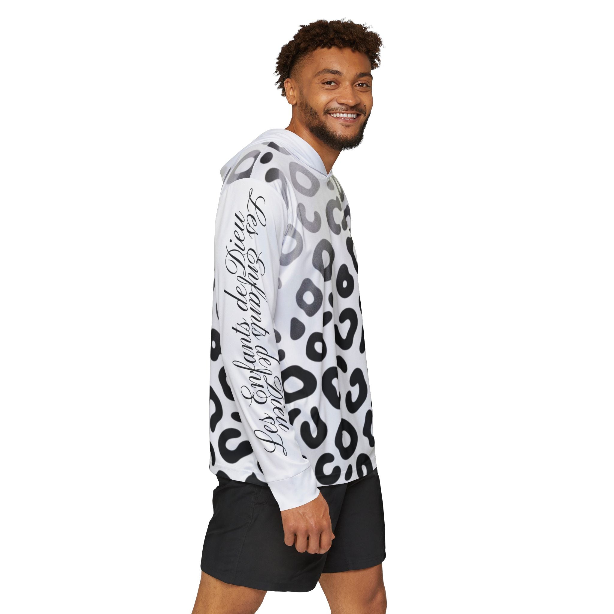 Les enfants de Dieu Men's Sports Wear Long Sleeves - Cheetah Print