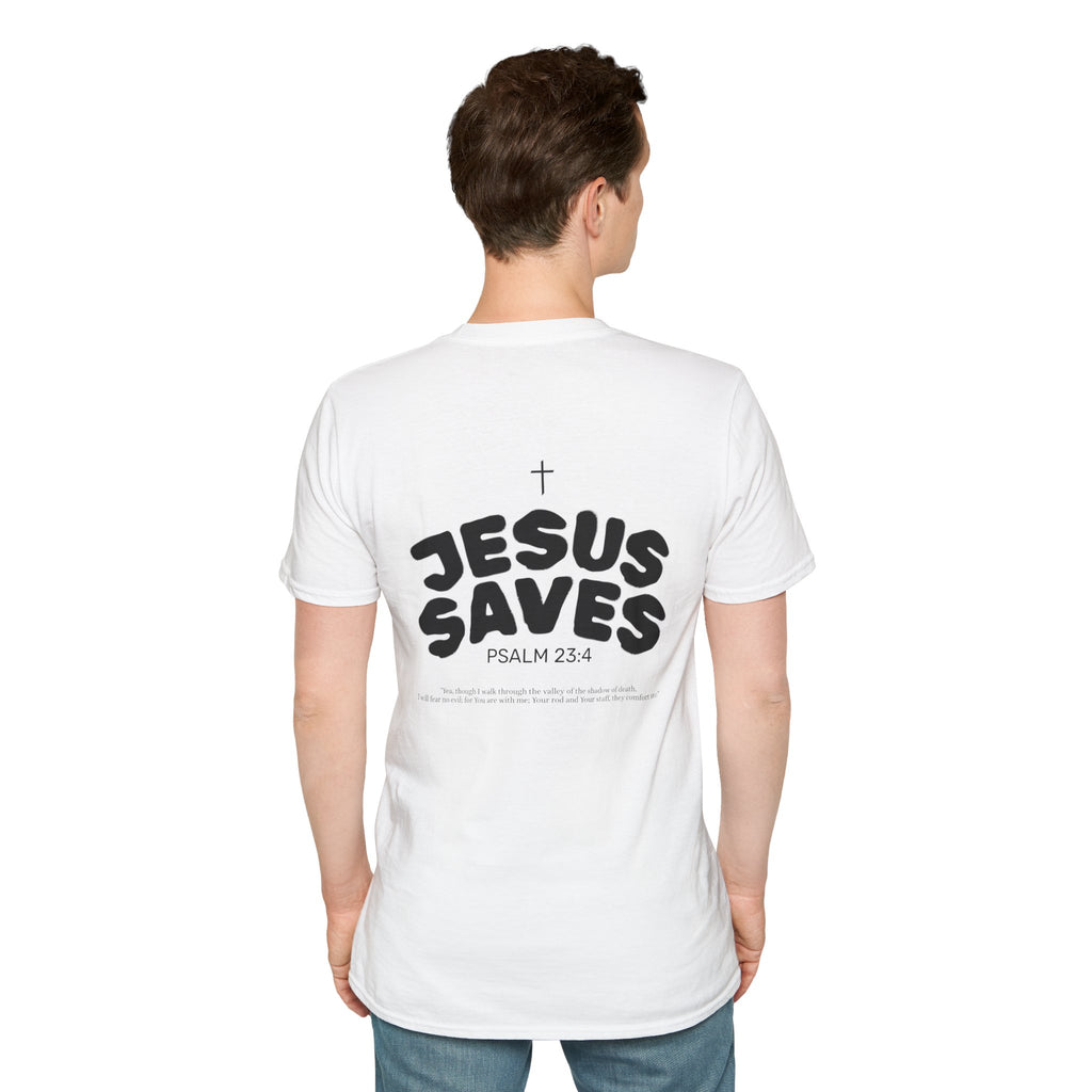 Les Enfants de Dieu T-Shirt — Jesus Saves Shirt - Psalm 23:4