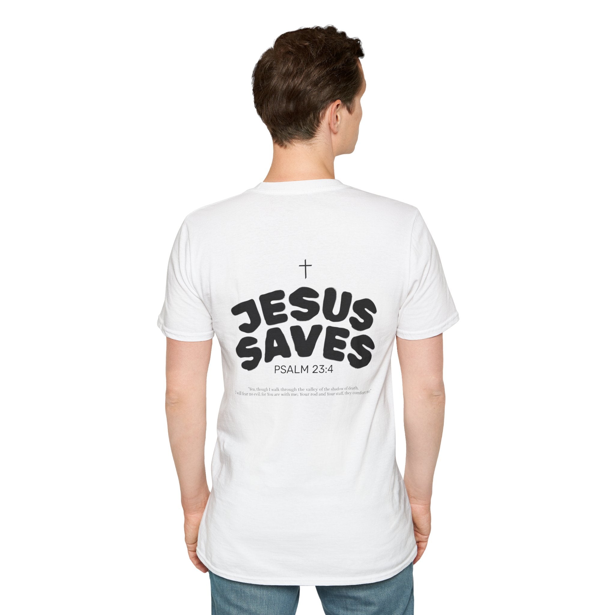 Les Enfants de Dieu T-Shirt — Jesus Saves Shirt - Psalm 23:4