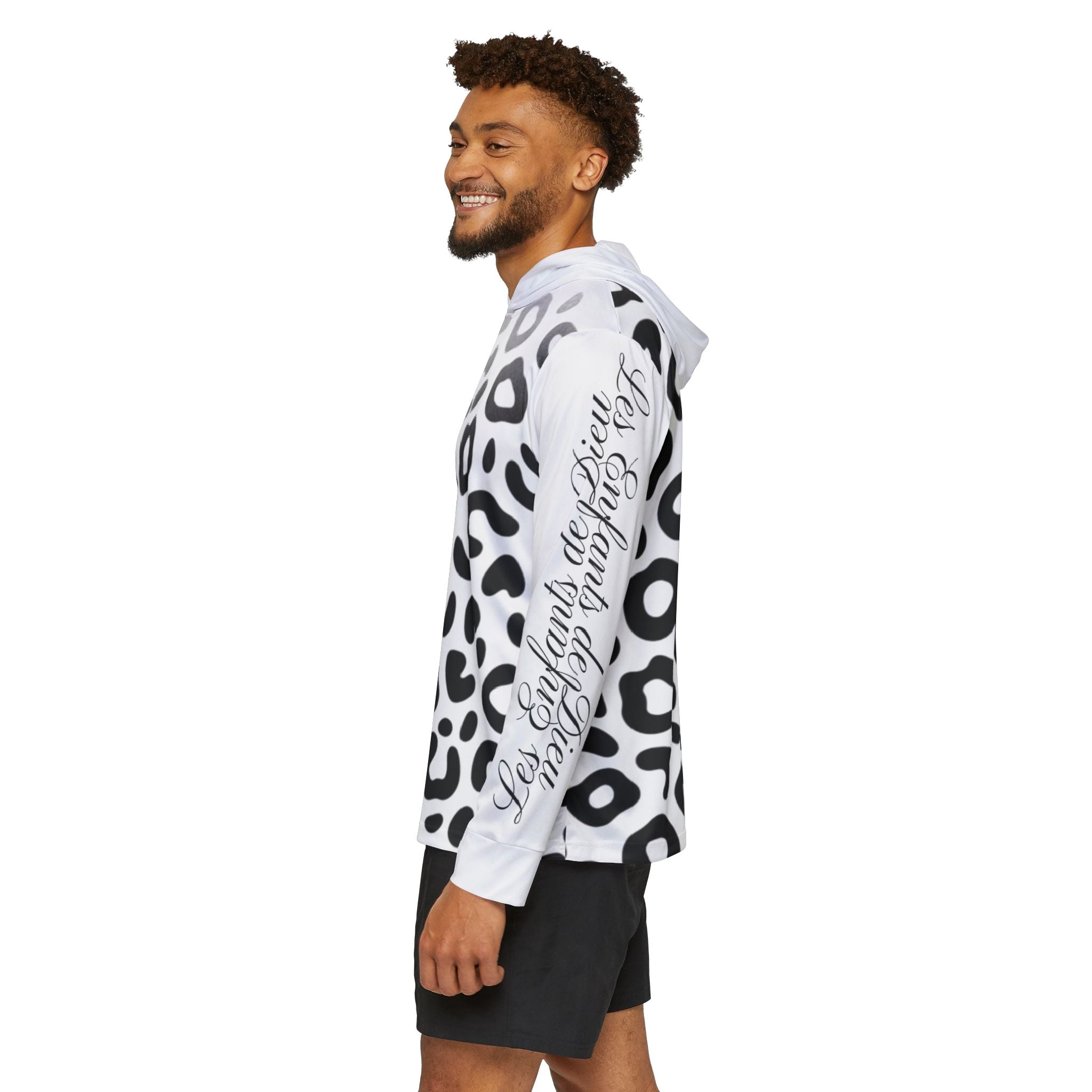 Les enfants de Dieu Men's Sports Wear Long Sleeves - Cheetah Print